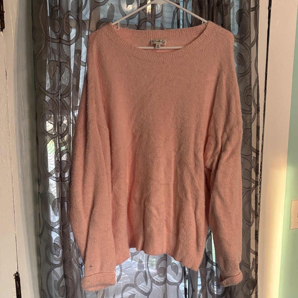 Wonderly Soft Pink Crewneck Sweater